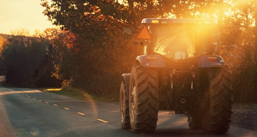 Be Aware of Farm Machinery on the Roads